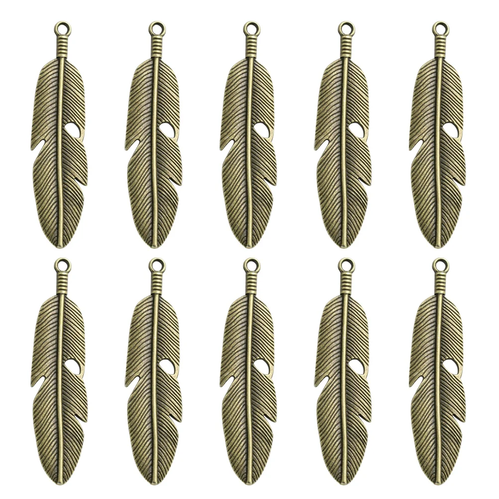 

10pcs Alloy Big Pendants Charms DIY Jewelry Making Accessory for Necklace Bracelet (Bronze) alloy pendant charm