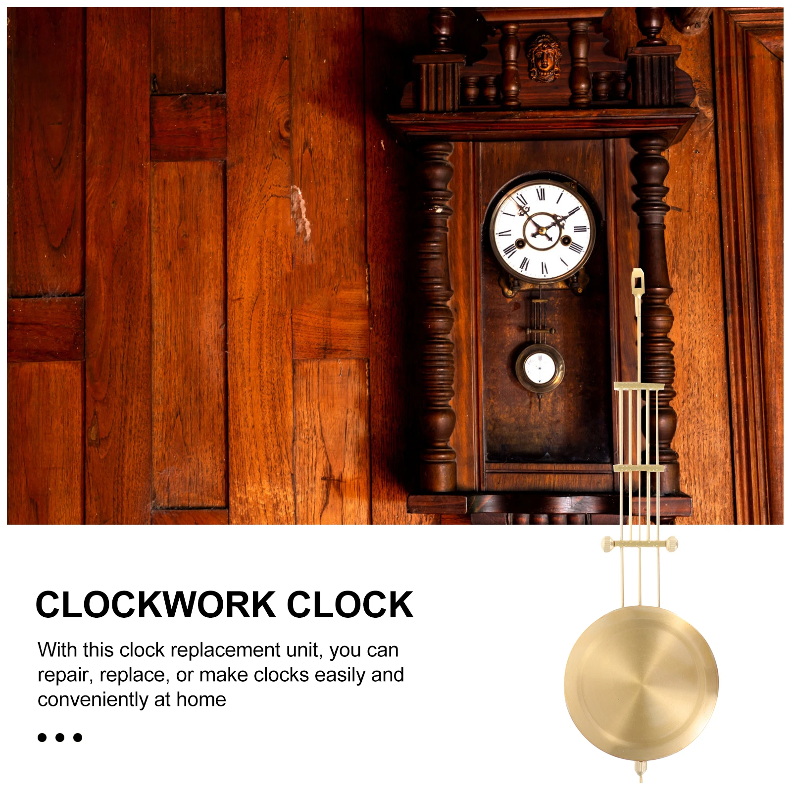

Iron Clock Pendulum Replacement Parts for Wall Clocks Vintage Metal DIY Repair Kits Practical Tools