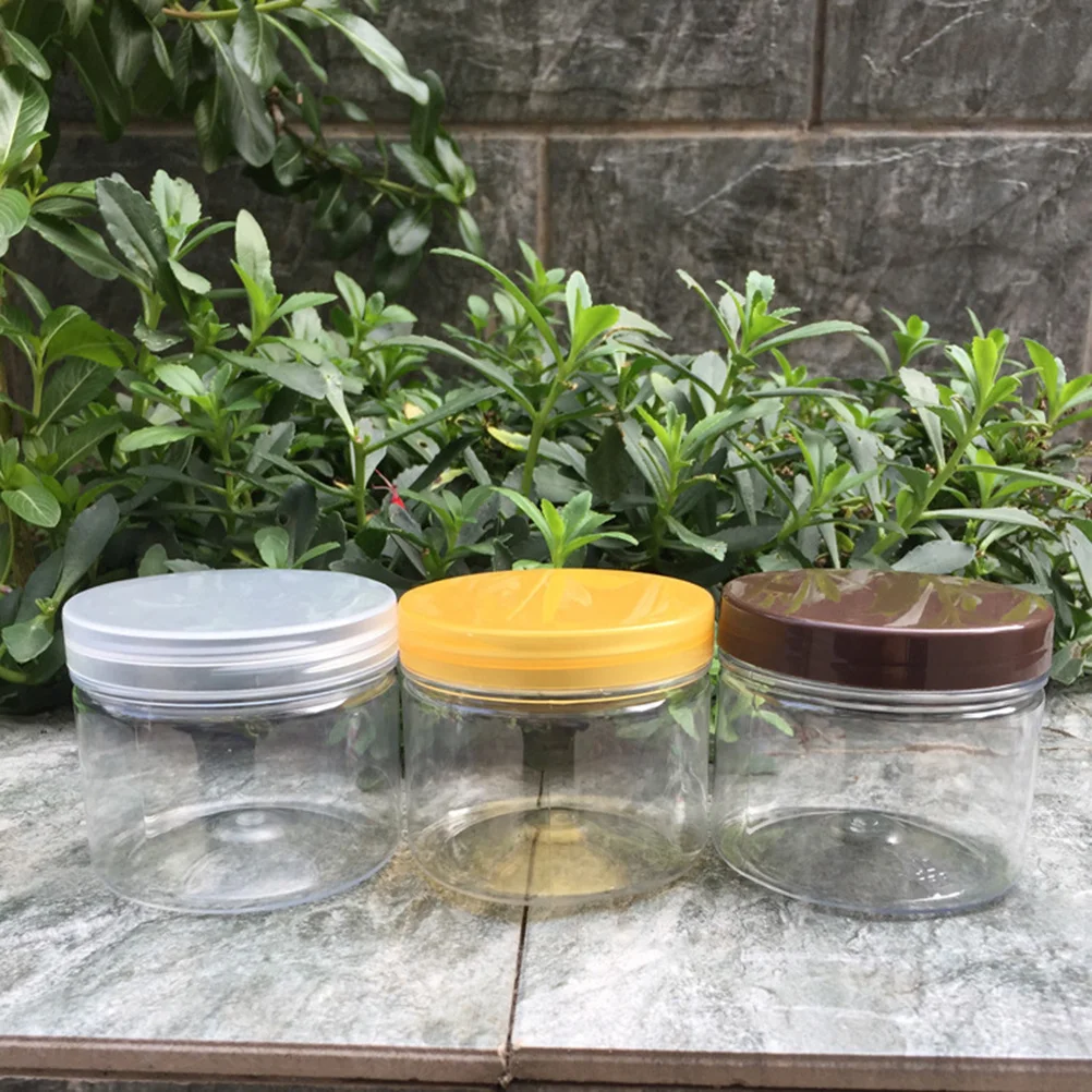 

8pcs Food Storage Jars 8.5X6X6.5Cm Bpa-Free Pet Clear Containers Set Of 8 Wide Mouth With Lids For Craft Diy Clay Ingredients