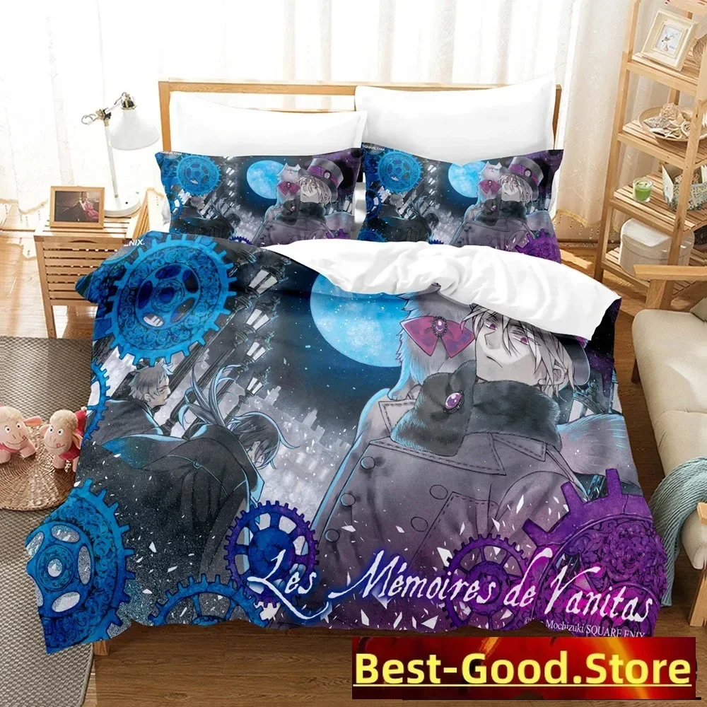 3D Printed Anime The Case Study Of Vanitas Bedding Set Boys Girls Twin Queen Size Duvet Cover Pillowcase Bed Kids Adult