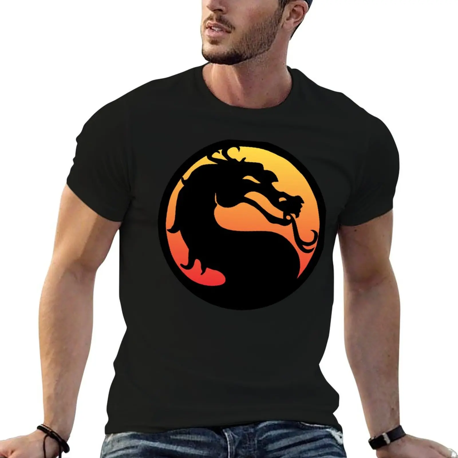 

the best dragon mortal kombat T-Shirt man t shirt summer t shirts for man graphic vintage t shirts for man cotton soft T-Shirt