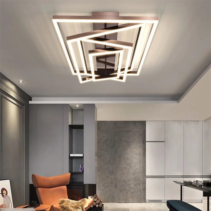 Simple modern living room ceiling light household LED room bedroom dining room light rectangular living room light