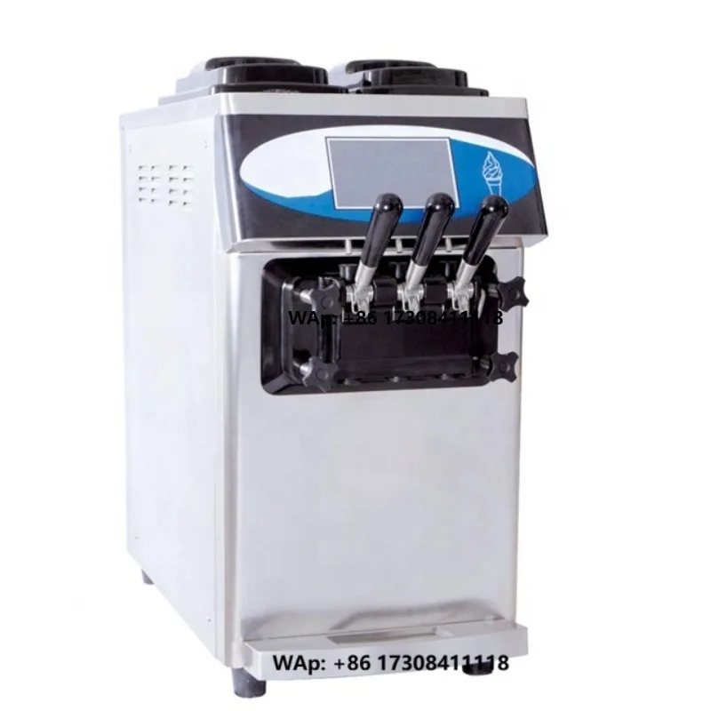 Desktop sofe ice cream machine soft ice cream machine dual compressor pre-cooling function 2020 hot sale