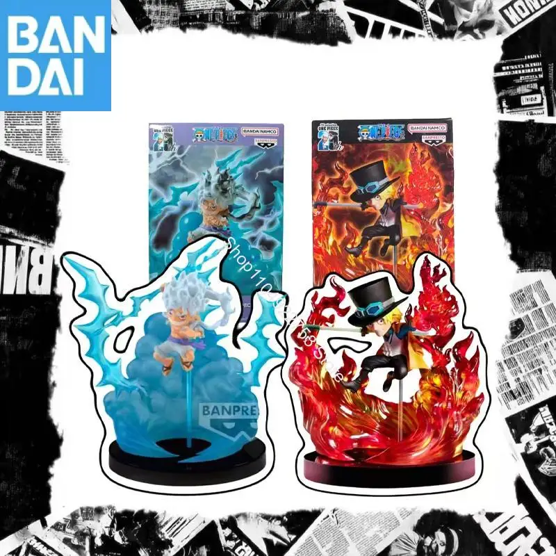 

BANDAI NAMCO BANPRESTO ONE PIECE WCF D 5 Special 25th Monkey D Luffy Sabo PVC Anime Figure Model Festival Giftin stock Genuine