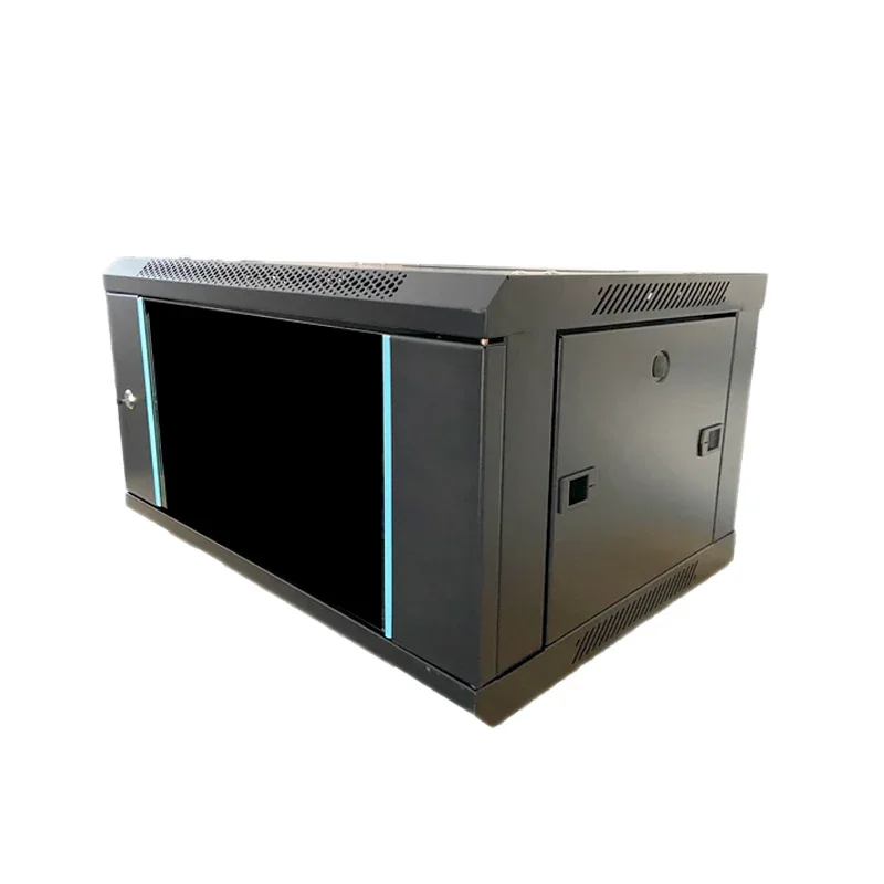 19 inch 450x600mm Wall Mount ddf 6u Network Cabinet Server Rack Two fan hole