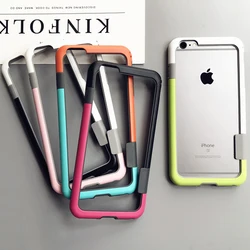Bumper For iPhone 16E XSMax XR XS X 11 12 Pro Max Soft TPU Frame Case Cover Slim Fundas Soft silicon bumper Multi Color