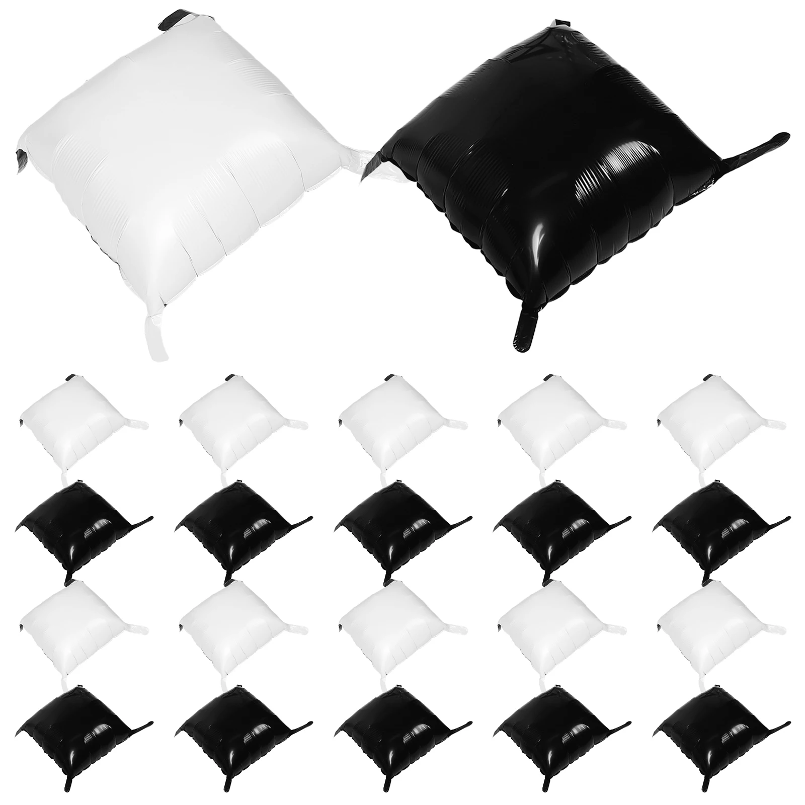 

25pcs Square Foil Balloons Background Decorative Party Wedding Birthday Balloon Wall Set Aluminum Inflatable Reusable Double