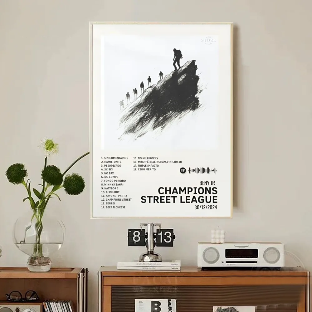 ملصق B-Beny Jr لفن موسيقى الراب ﻿ جدار الفن طباعة ملصق ديكور جدارية ديكور المنزل الحديث هدية عيد ميلاد غرفة المرآب غير المؤطرة