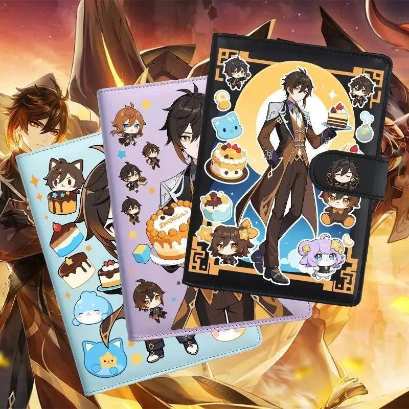 

Anime Game GS Impact Cos Zhongli 2025 Unisex 18.9X12.5Cm Cartoon Print Loose-Leaf Notebook Diary Gift