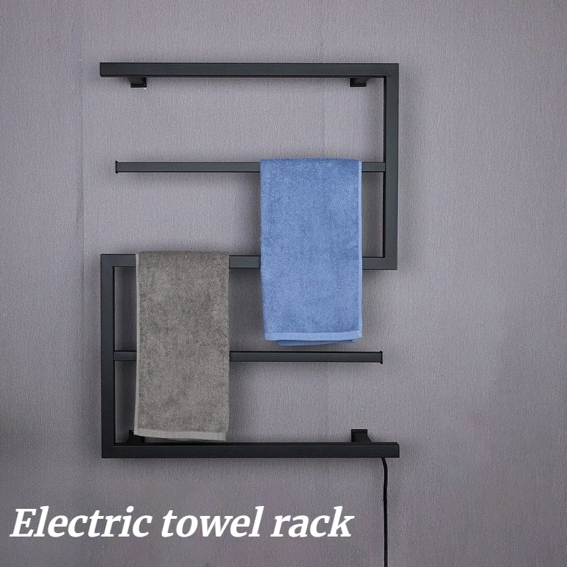 Electric Heated Towel Rail Special-shaped Drying Durable Bathroom Heating Towel Rack Clothing Heater Bathroom Accessories