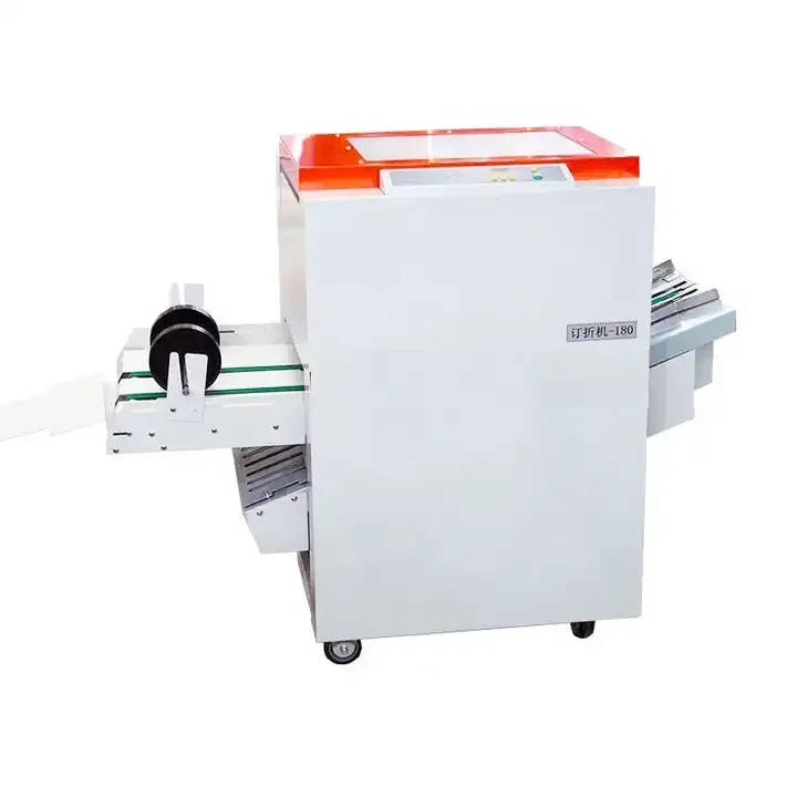 180 Paper Creasing & Folding Machine Electric Motor Computerized High-Speed Folding for Color Pages Dashed Lines
