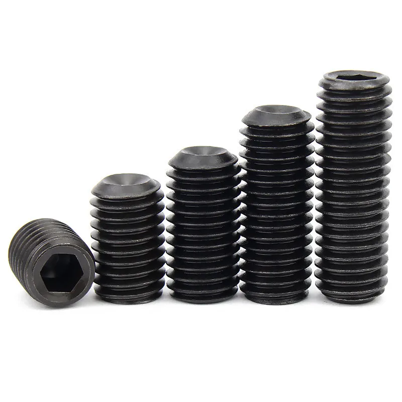 (50 pc/lot) M2,M2.5,M3,M4 *L=3,4,5,6,8,10 alloy steel Grade 12.9 DIN916 high tensile cup point set grub screw