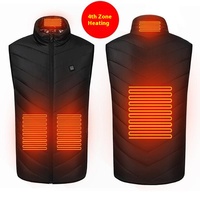 New heating vest with USB charging for warmth, electric heating suit, heating vest for men and women Winter cycling to keep warm