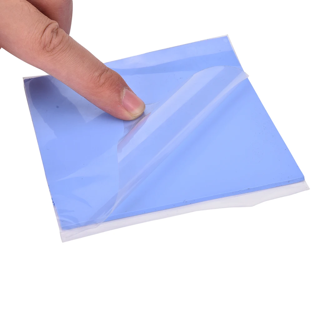 Brand New High Quality Blue GPU CPU Heatsink Cooling Thermal Conductive Silicone Pad 100mmx100mmx2mm 