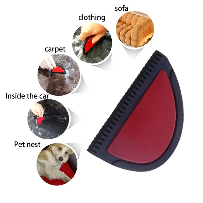 Pet Hair Detailer Pet Hair Scraper Lint Cleaner Portable Pet Hair Remover Fuzz Hairball Shaver Brush For Rug Carpet Couch Foot