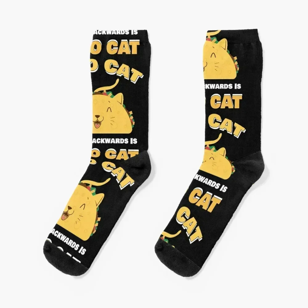 Taco Cat Spelled Backwards Is Taco Cat Socks hiking Rugby football Man Socks Women's