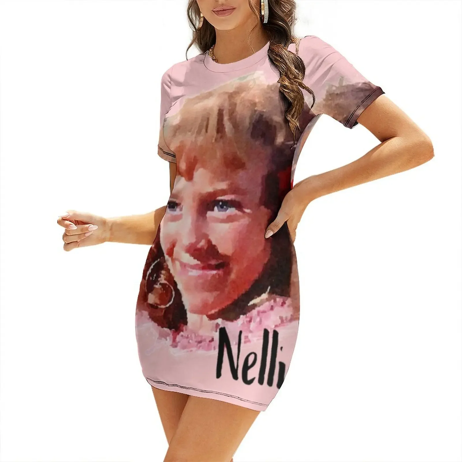 

Nellie Oleson Little House on the Prairie Short-Sleeved Dress Women's clothing evening dresses ladies Evening gown Dress