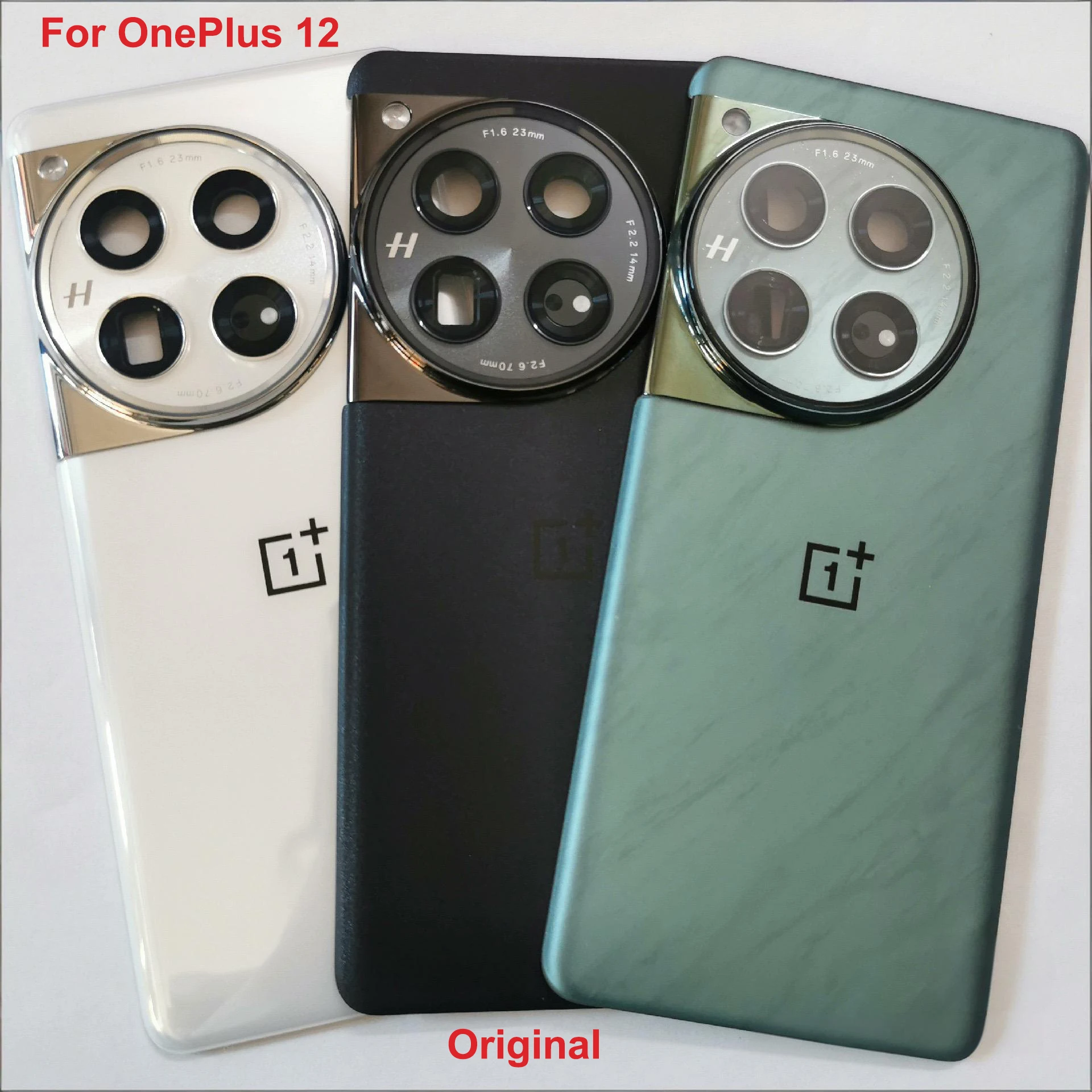 Oryginalna tylna obudowa baterii z szybą, klapka baterii, obudowa tylna, szklana osłona aparatu do OnePlus 12, OnePlus12, one plus 12