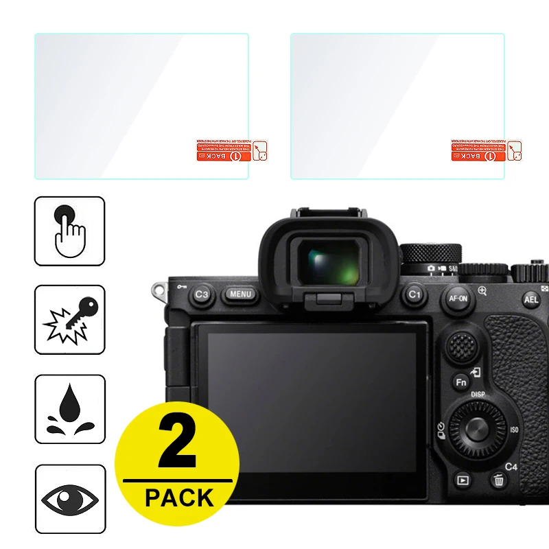 กระจกนิรภัย 2x สำหรับกล้องมิเรอร์เลส Sony a7R V a7RV a7R5 ILCE-7RM5 ป้องกันหน้าจอได้อย่างมีประสิทธิภาพ