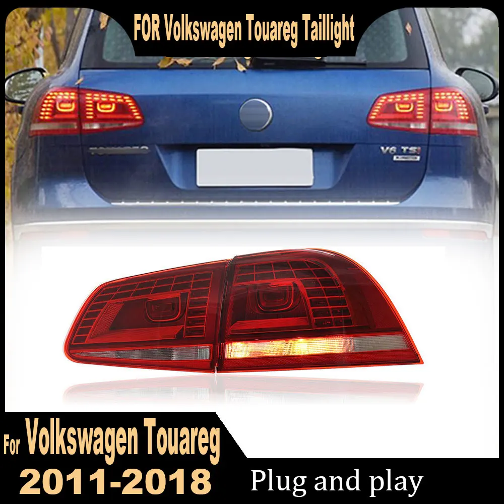 

Car Lights For Volkswagen Touareg Taillight 2011-2018 LED Tail Lights Assembly Turn Signal Lamp Brake Reverse Auto Accessories