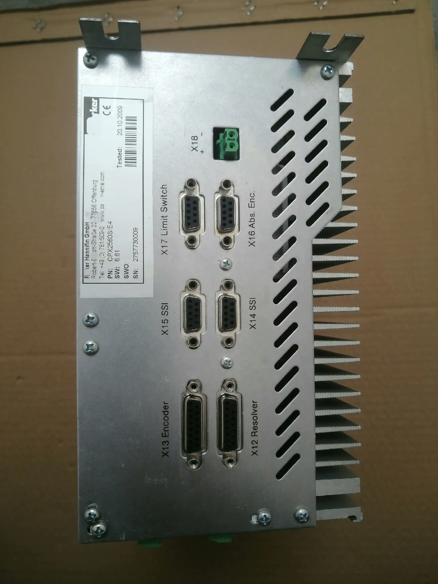 Servo Drive CPX2560S/E4 para Parker