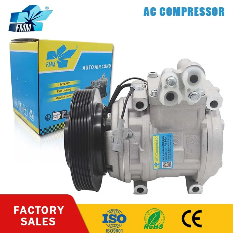 

FMM 10P15C A/C AC Compressor for Toyota Corolla 8831002220 88310-02220 6pk 12v