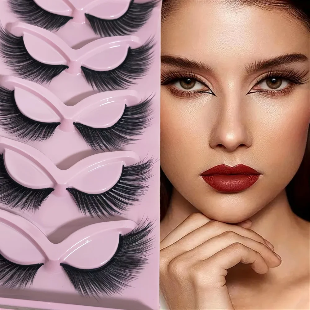 5 Pairs Cat Eye Eye…