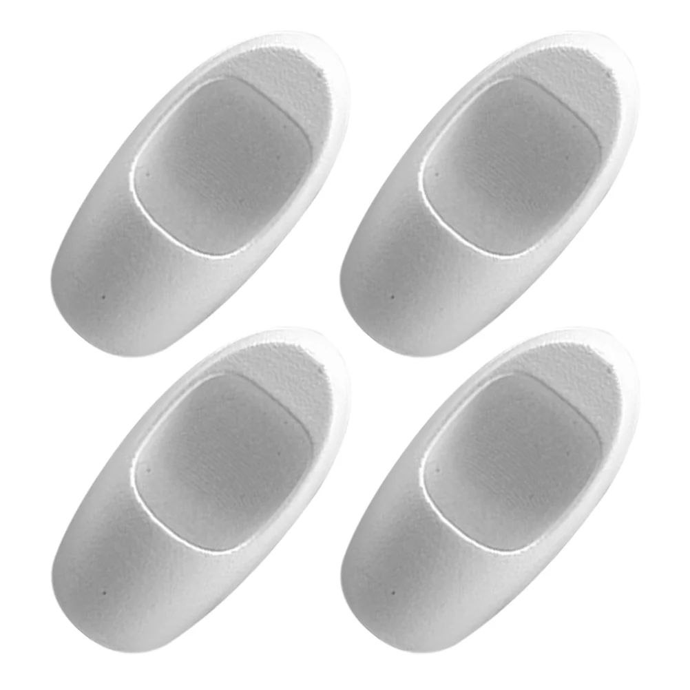 4 Pcs Miniature Public Toilet House Dollhouse Accessories Model White Seat Toy