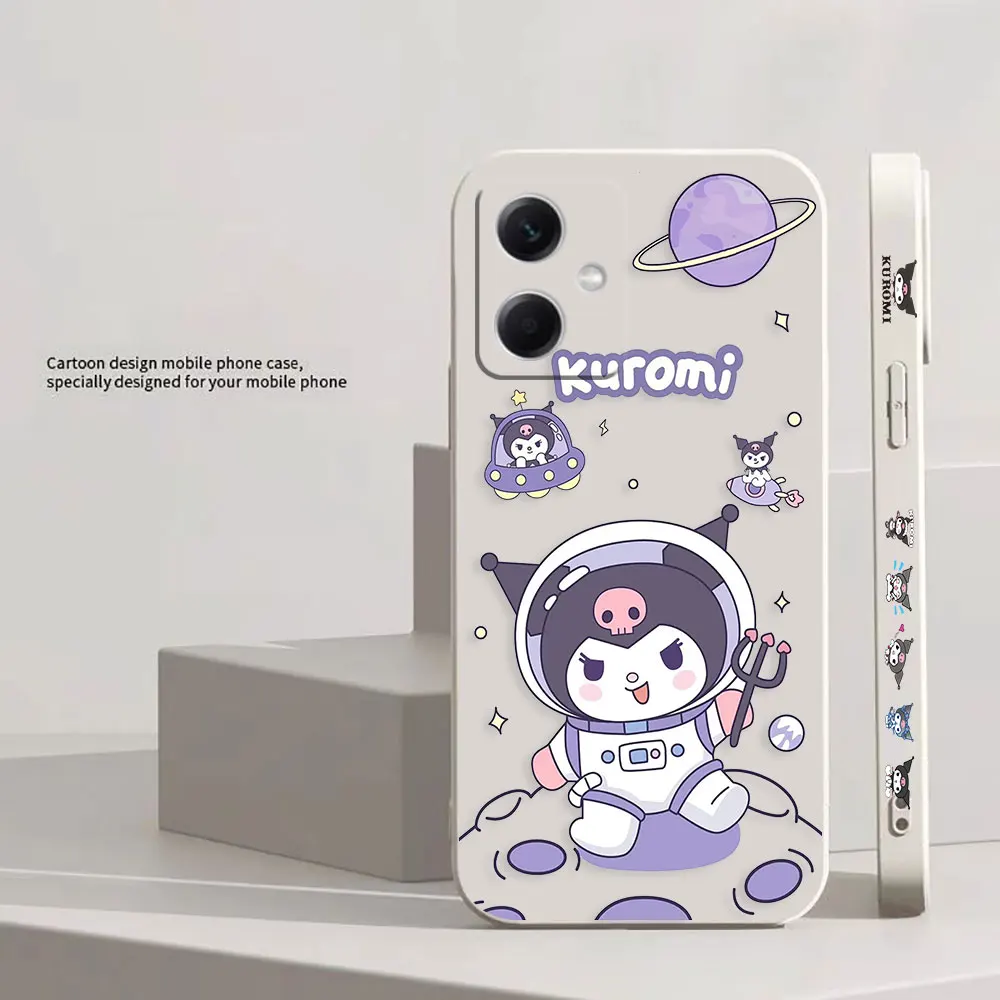 Cartoon Cute K-Kuromi Cat Phone Case For Redmi Note 12 11 11T 11R 11E 11S 10 9 9S 8 7 7S PRO PLUS 4G 5G Case Fundas Shell Capa