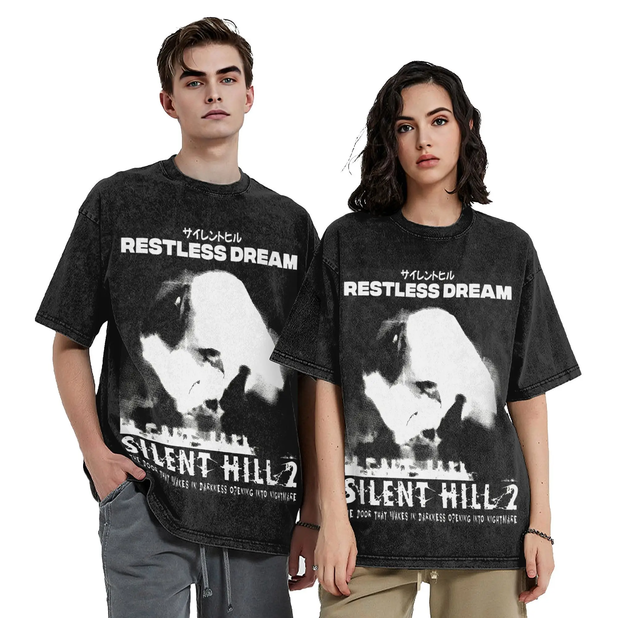 Silent hill 2 Restless dream  Shirt Washed Style For Men Women Pure Cotton Tee Shirts Clothes