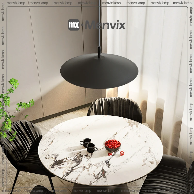 Menvix Nordic Design Led Pendant Lights Black for Table Dining Room Kitchen Hanging Lamp Fixture Home Art Decor Lighting Lusters