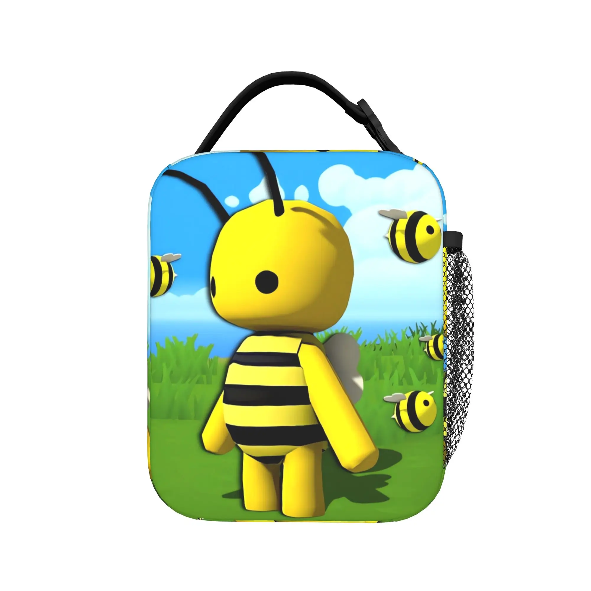 Wobblys Life Gaming Funny Lunch Bag  Portable Insulated Lunch Box Adult Office Print Cooler Bag Fun Oxford Thermal Tote Handbags