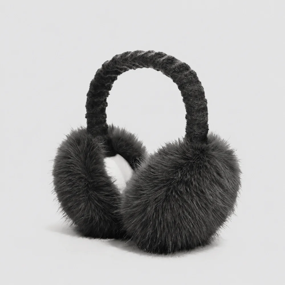 Fashion Warm Winter Earmuffs Folding Faux Fur Earmuffs Soft Portable Ear Warmer Outdoor