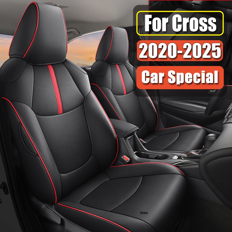 Car Seat Covers For Toyota Corolla Cross SUV 2021 2022 2023 2024 2025 Seat Cushion Full Set Waterproof Interior Accessories