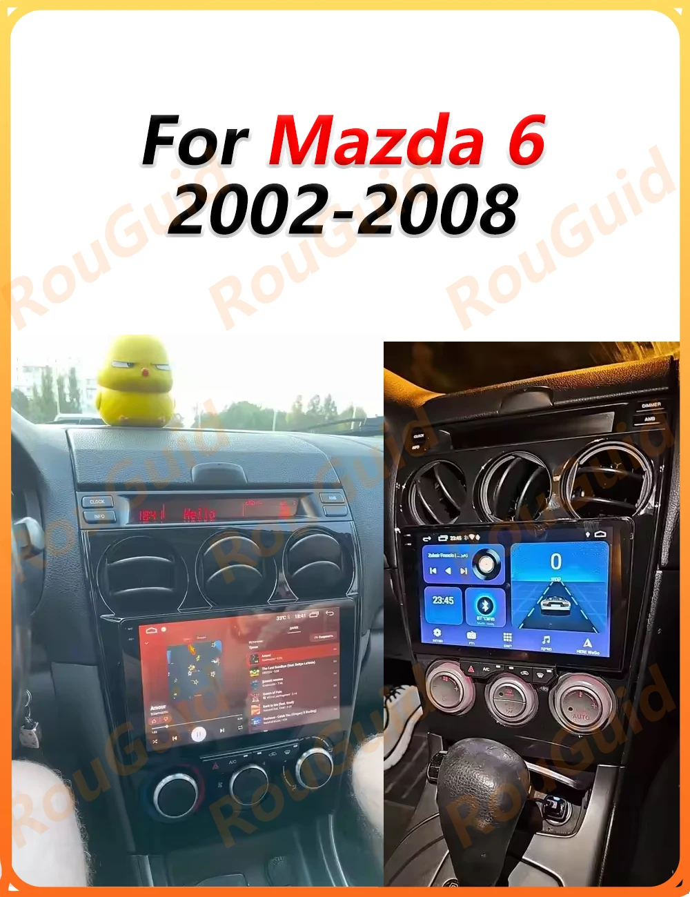 Android 16 Auto Carplay Car Radio For Mazda 6 2002 2003 2004 2005 2006 2007 2008 Multimedia Player GPS Navigation BT 5G Wifi DSP