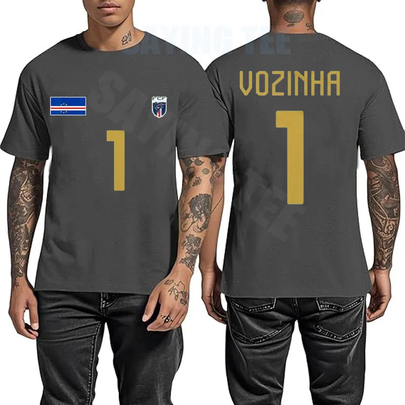 Kap Verde Vozinha 1 Torwart-Trikot T-Shirt Cabo Verde Fußball Herren Sportbekleidung Kap Verde Stolz Unisex Spruch-T-Shirt Top – Detail 10