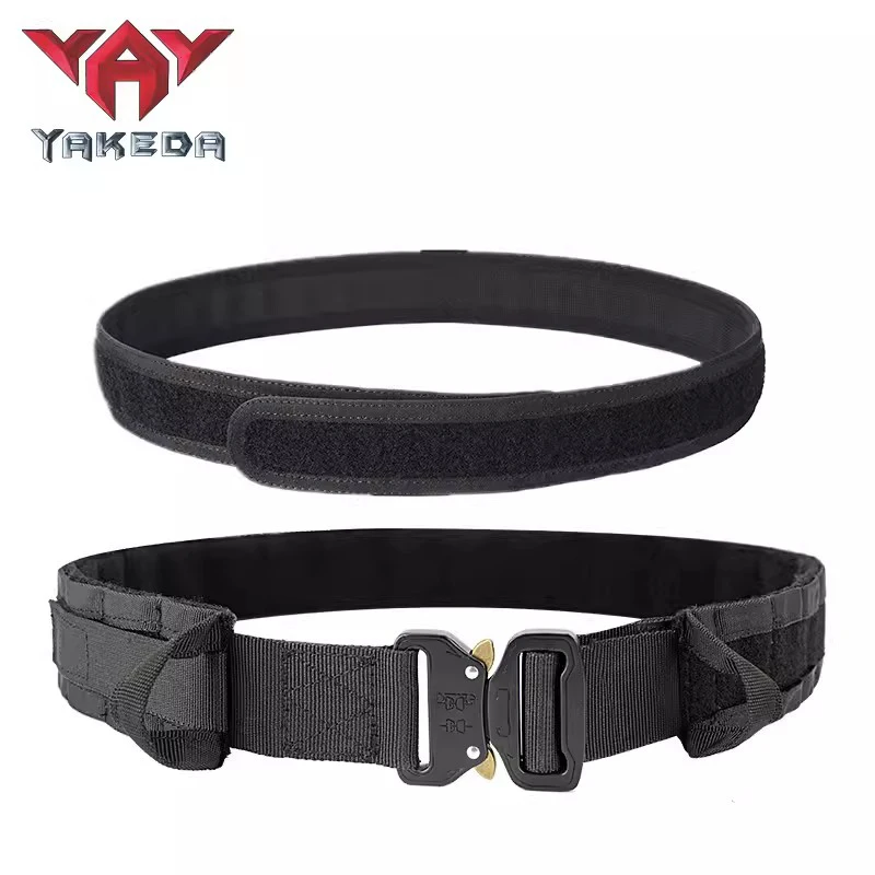 YAKEDA 5-in-1 Tactical Belt Waist Pack Outdoor Patrol Multi-functional Mountaineering Storage Bag Hunting Gear Belt Pocket Bag