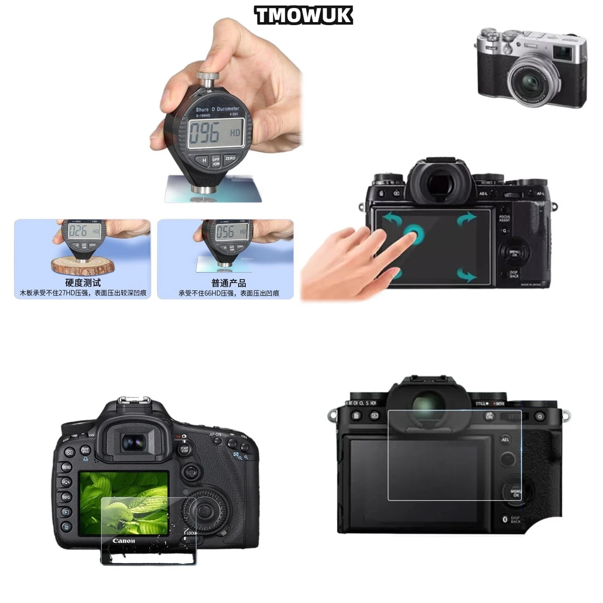 

Full Coverage Camera Display Protector For Fujifilm X-100T X-100 X-100S X-100F | 9H Edge-to-Edge Tempered Glass