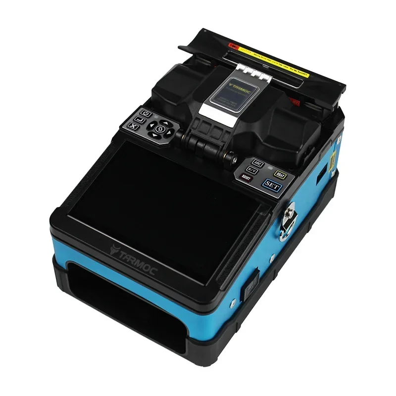 High precision fiber fusion splicer industrial chip 9 seconds fast fusion 5 inch high definition screen