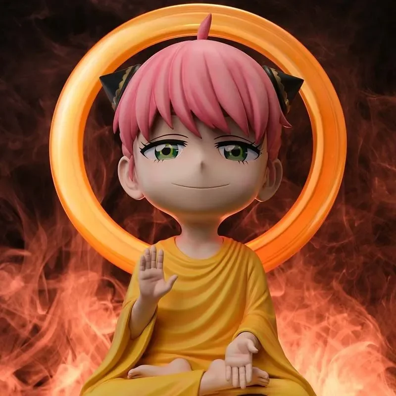 Spy Playing House Gk Model Buddha Anya Figurine Creative Personality Statue Anime Cartoon Desktop Ornament Birthday Gift