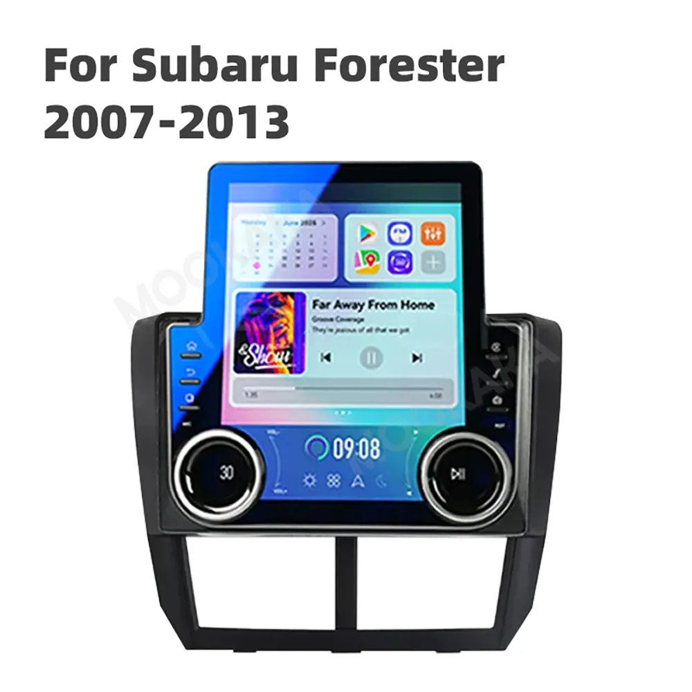 9.7'' For Subaru Forester 2007-2013 Car Radio Andriod 13 Carplay Auto Tesla Style Multimedia Player GPS Stereo Head Unit BT WIFI