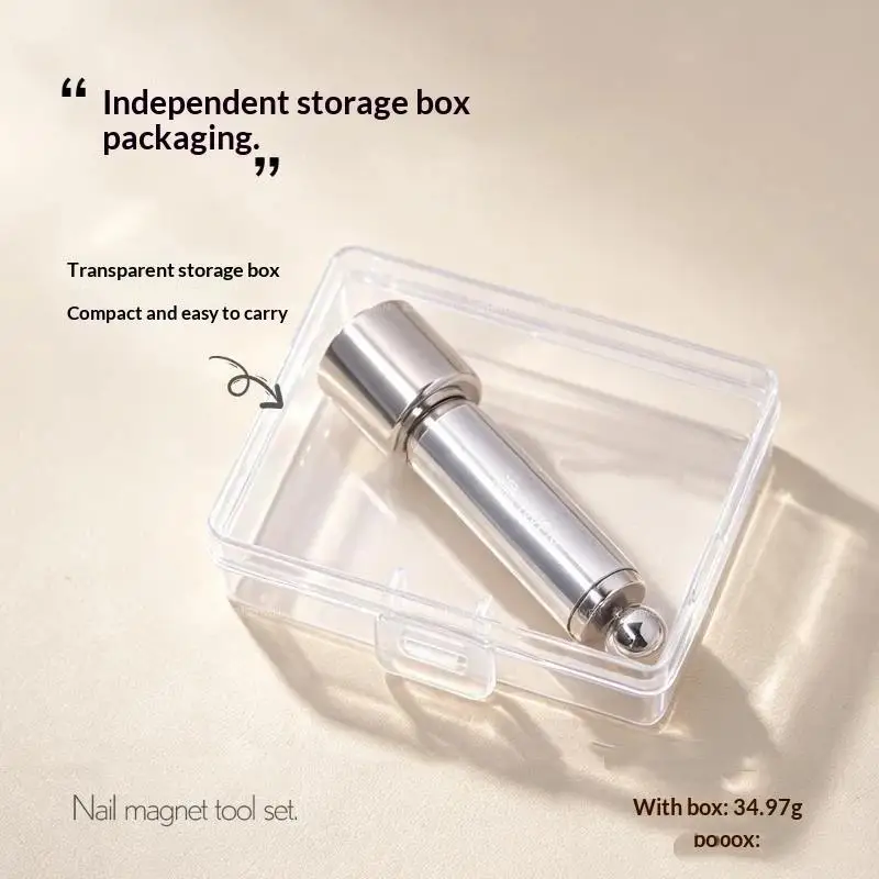 Nail Cat Eye Magnetic Ball Cylindrical Magnet Double Head Nail Magnet Round Steel Ball Magnet Cat Eye Nail Art Tool