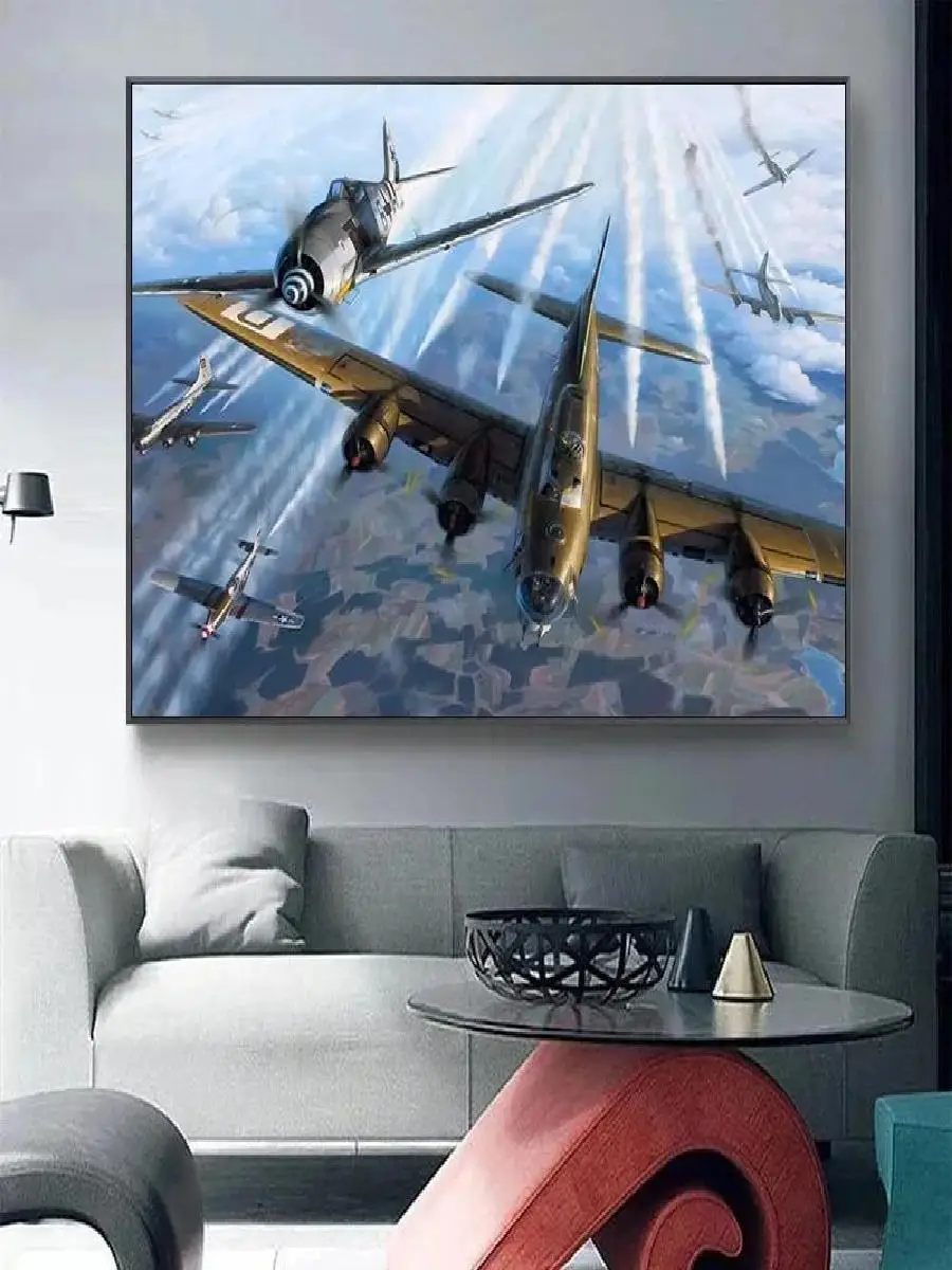 Military Jet Fighter Air Force Aircraft Canvas Wall Art  Famous Plane Poster for Home Living Room Decor Perfect Gift
