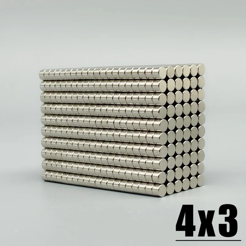 20~2000Pcs 4x3 mm Small Circular Magnets 4mmx3mm N35 Neodymium Magnet strong Dia 4x3mm Permanent NdFeB Magnets disc 4*3 mm