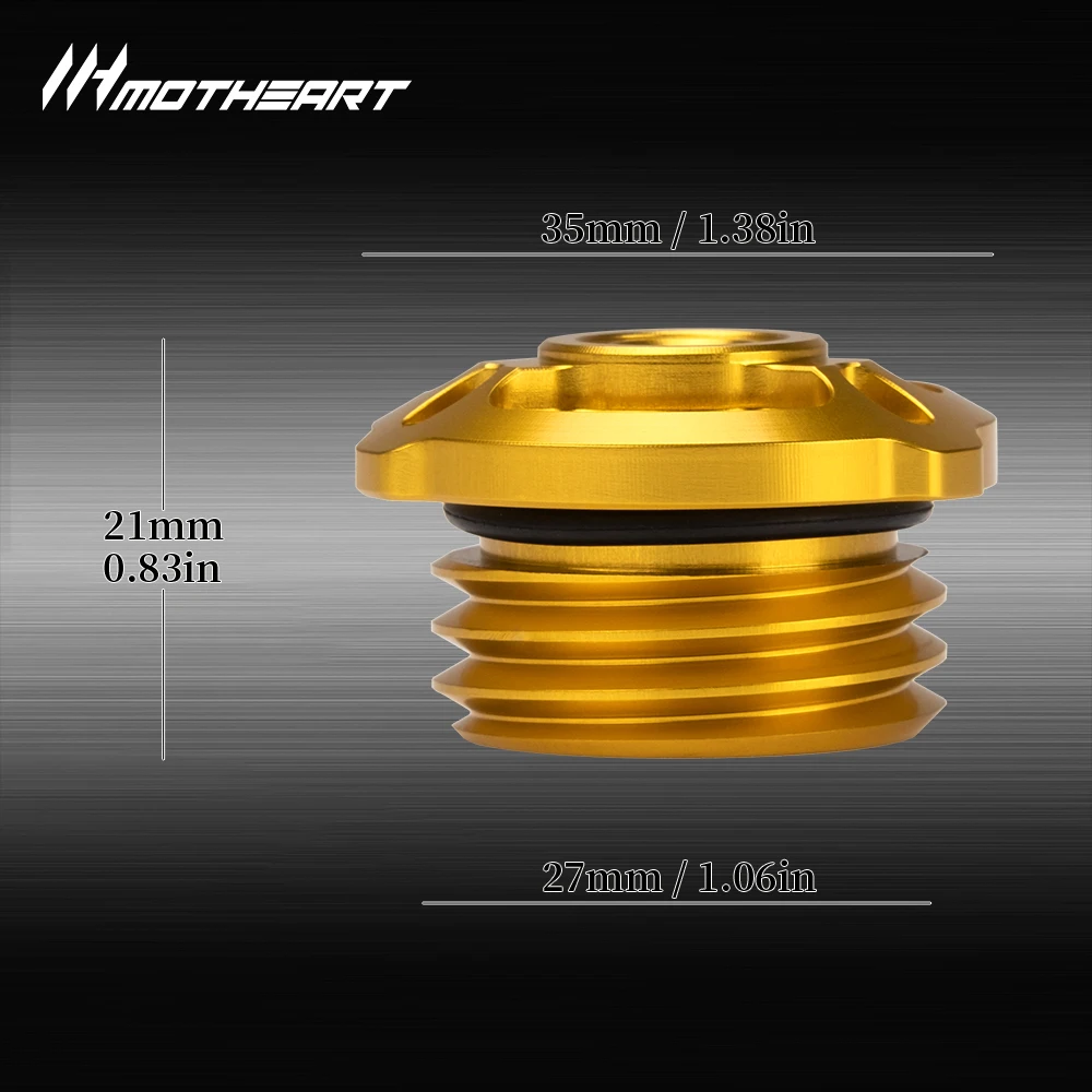 Engine Oil Filler Cap for Motorcycle For YZF-R7 2022-2025 M27 x 3mm Thread CNC 6061 Aluminum Lightweight Design yzf-Accessories