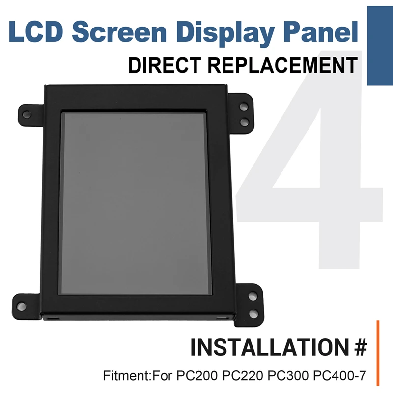 LCD Screen Display Panel For Komatsu PC200 PC220 PC300 PC400-7 Excavator Monitor Construction Machinery Repair Parts