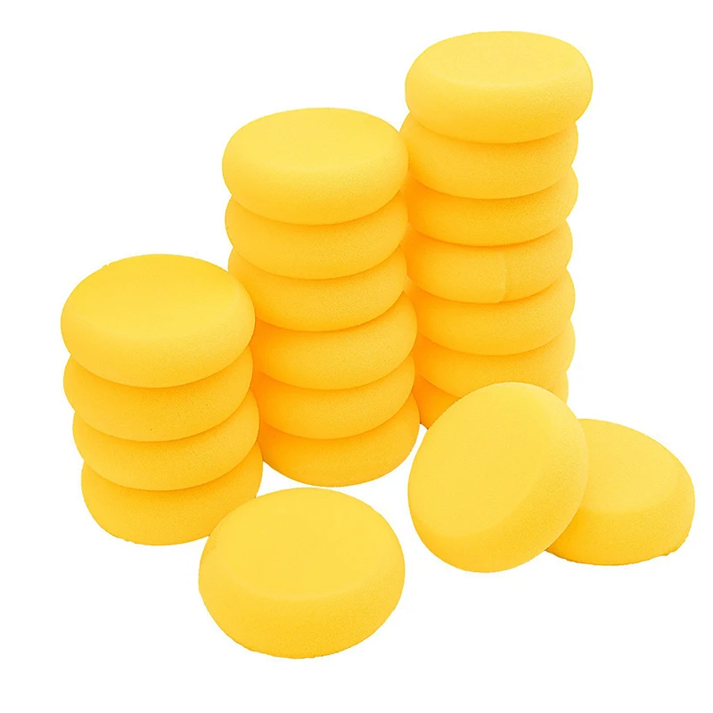 5-20Pcs/Pack Round Shape Ceramic Foam Throwing Water Absorbing Sponge Sculpture Pottery Tools Accessories Coloring Cleaning