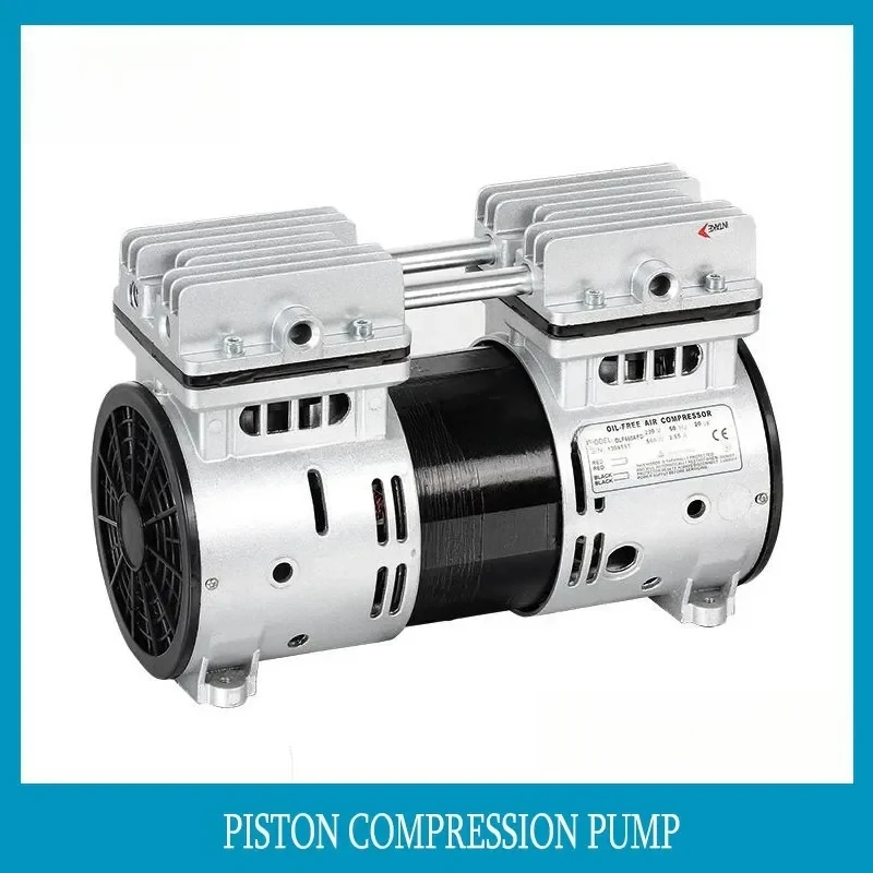 500W 67L/min mute quiet oil free AC 220V small piston high pressure membrane diaphragm air micro compressor pump