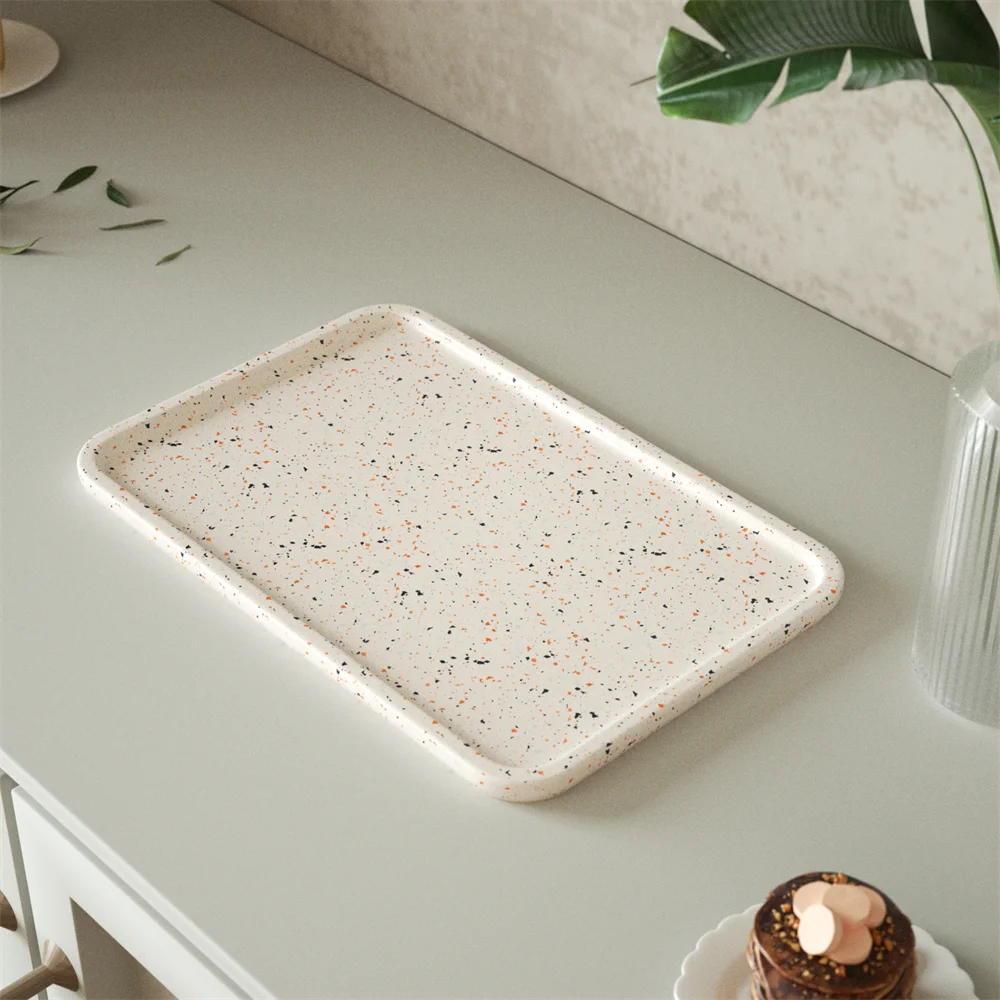 Nicole Rectangular Tray Silicone Molds for Cement DIY Handmade Platter Tray Jesmonite and Concrete Silicone Mould