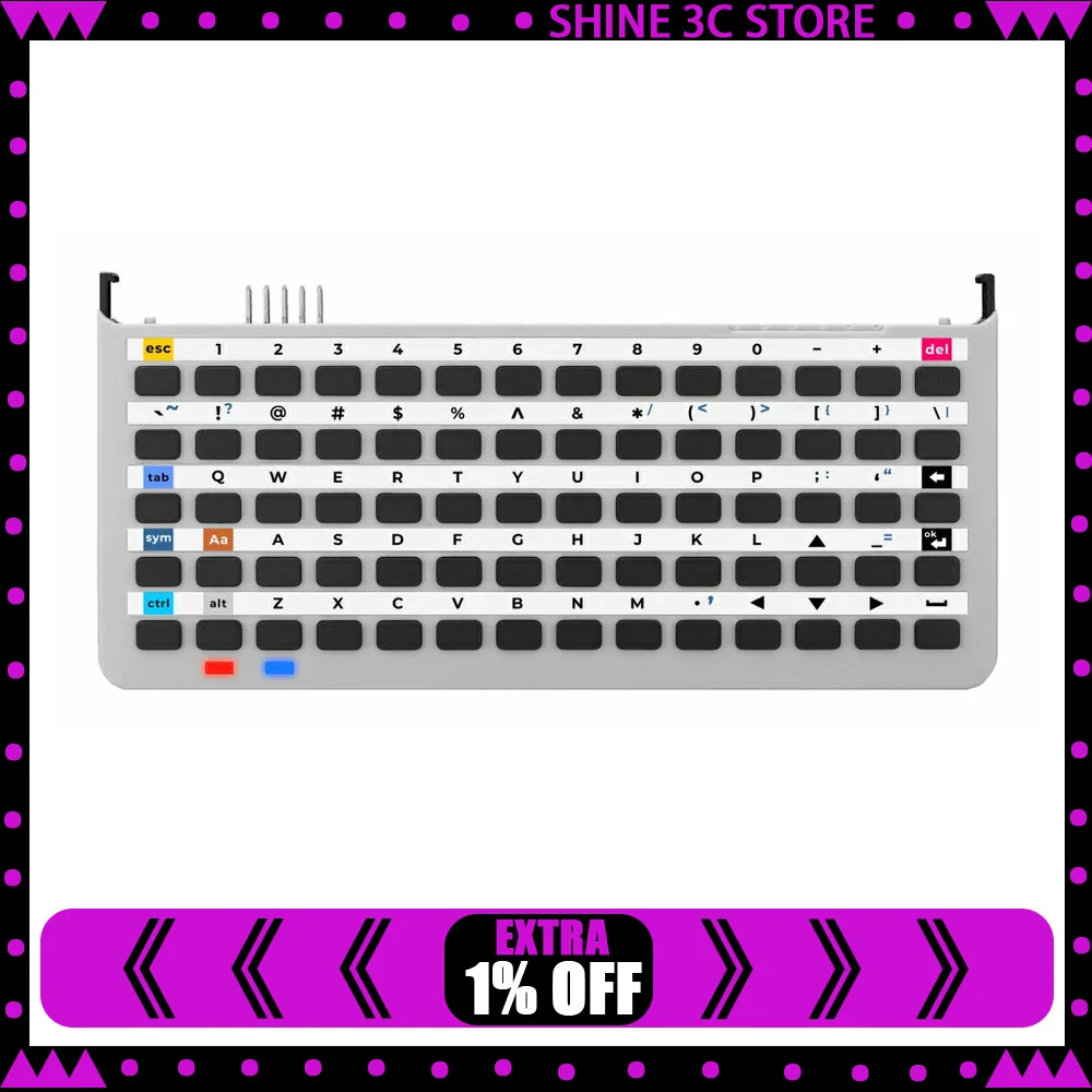 M5Stack Keyboard for Tab5 70-Key Physical Keyboard Input Expansion Module for Tab5 IoT Terminal